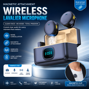 Premium Magnetic Wireless Lavalier Microphone Price in Bangladesh